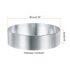 Unique Bargains Stainless Steel Seamless Nonstick Mirror Coating Round Cake Ring 2 Pcs - 2 of 4