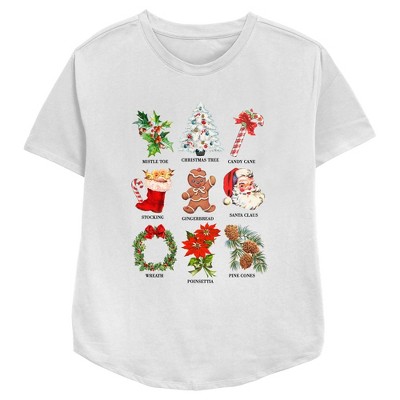 Women\'s Lost Gods Christmas Target Chart T-shirt 