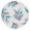 Gibson Home Tropical Sway Vineyard 12 Piece 9 Inch Round Melamine Dessert Plate Set in Blue - 2 of 4