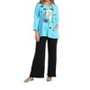 Women's Love Story Mineral Washed Contrast Tunic Top - Jess & Jane - 3 of 3