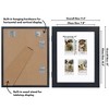Americanflat 9x11 Picture Frame with Storage - Fits Four 2x3 Instant-Print Photos - Storage Frame Holds up to 100 Photos - Black - 3 of 4