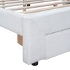 Upholstered Bed Frame Queen Size/Soft Cloud-Shaped Headboard/Low Profile Bed Frame/No Box Spring Needed - 4 of 4