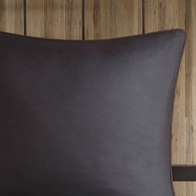 Full Brown Microfiber Reversible Southwestern Comforter Set