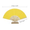 Unique Bargains Halloween Christmas Portable DIY 7-Inch Blank Folding Fan 1 Pc - 2 of 4
