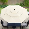 Aoodor 10 ft Patio Umbrella, Outdoor Table Umbrella, Market Umbrella with 3 Tier - 2 of 4