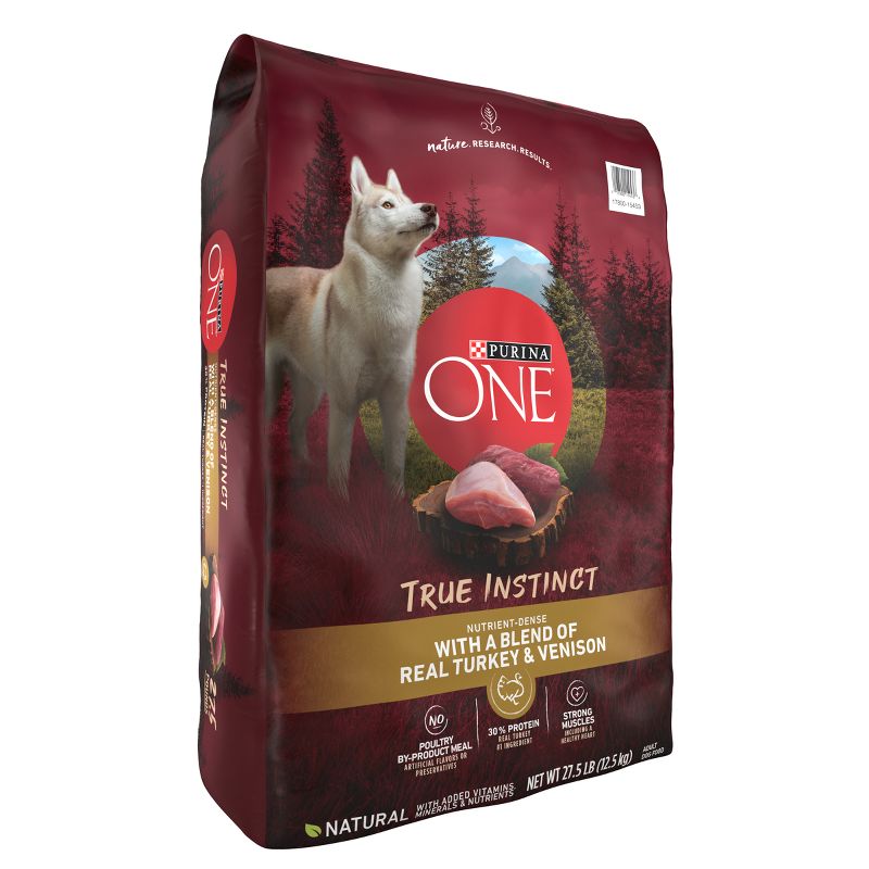 Purina ONE SmartBlend True Instinct Natural Dry Dog Food with Real Turkey & Venison, 5 of 9
