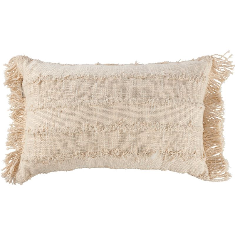 Primitives by Kathy Neutral Fringe Rectangle Pillow, 4 of 7