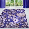 Traditional Bohemian Floral Non-Slip Washable Indoor Runner or Area Rug by Blue Nile Mills - image 2 of 4