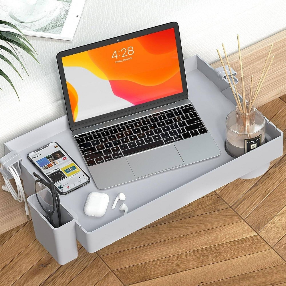 OBOKATA Dorm Bedside Shelf with Cupholder and Hooks