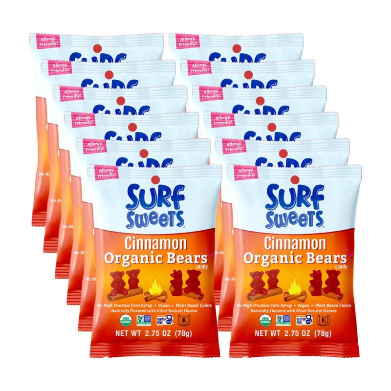 Surf Sweets Organic Cinnamon Bears - Case of 12/2.75 oz, 1 of 4