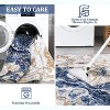 Acekool 5x7 Abstract Washable Rug – Soft Marble Design for Living Room, Bedroom & High-Traffic Areas - 3 of 4
