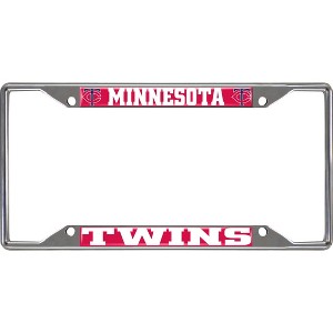 MLB Minnesota Twins Stainless Steel License Plate Frame - 1 of 3