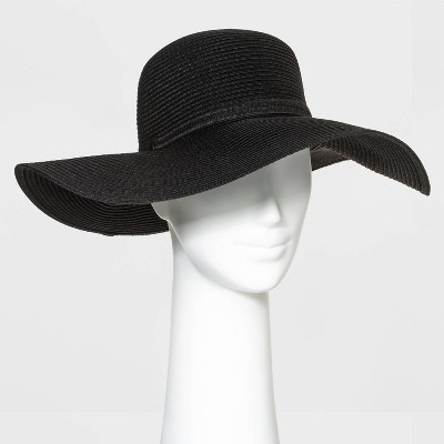 Black straw best sale summer hat