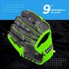 Ortiz34 Youth T-Ball Set, 25" Aluminum Bat (-10 Drop), Foam Core T-Ball, 9" Lightweight Glove, Graffiti Print (Green) - 3 of 4