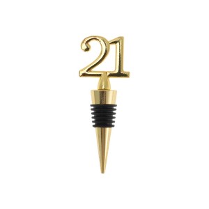 Unique Bargains Bottle Stoppers Zinc Alloy PTR Gold Tone 3.94"x1.50"x0.79" 1 Pc - 1 of 3