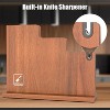 imarku Magnetic Knife Block 13 x 10 Inches, Magnetic Knife Holder Rack for Kitchen Counter, Double Sided Magnet Knife Storage Stand with Sharpener - 2 of 4