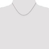 Black Bow Jewelry 1.15mm, 14k White Gold, Diamond Cut Solid Rope Chain Necklace - 2 of 4