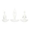 Sagebrook Home Set of 3 Women Yoga Figurines - 10" Yoga Ladies - Polyresin Decorative Yoga Sculpture for Home, Office, Spa - 4 of 4