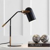 19.25" Metal Edison Task Lamp (Includes LED Light Bulb) Black - JONATHAN Y: Adjustable, Minimalist Design, UL Listed - 2 of 4