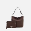 MKF Collection Viviana Vegan Leather Hobo Bag with Matching Wristlet by Mia K - 2 of 4