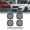 Unique Bargains Grill Cover Mesh Protector Car Speaker Cover Woofer Subwoofer Grill Black 8" 4Pcs - 2 of 4