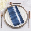 Saro Lifestyle Modern Tie Dye Table Napkin with Striped Pattern (Set of 4), 20", Blue - 4 of 4
