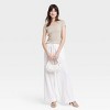 Women's Slim Fit Short Sleeve Ribbed Scoop Neck T-Shirt - A New Day™ - 3 of 3