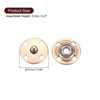 Unique Bargains Alloy Invisible Durable High Hardness Buckle Fasteners Press Studs Buttons 5 Pcs - 2 of 4