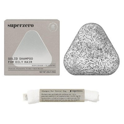 Superzero Detox Solid Shampoo Bar for Oily Hair & Scalp – 2.15 oz | Super Zero Purifying & Deep-Cleansing Hair Formula