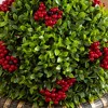 Nearly Natural 3' Pre-Lit Artificial Christmas Ornament Boxwood Topiary Tree with 70 Warm White LED Lights - 4 of 4