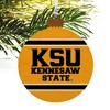 Kennesaw State KSU Stripes Wood Christmas Tree Holiday Ornament - 4 of 4