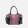 MKF Collection Janise Tote Bag with Croc Embossed Ombre Design and Gold Tone Hardware by Mia K - 2 of 4