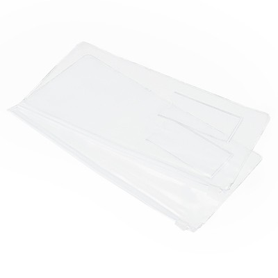 Unique Bargains A6 PVC Waterproof Home Office Travel Zip Envelope File Bags 10 Pcs