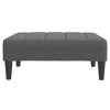 vidaXL Footstool Dark Gray 30.3"x21.7"x12.2" Fabric - 4 of 4