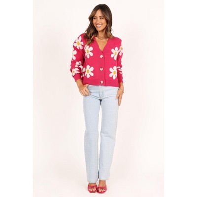 Petal and Pup Daisy Cardigan - Orchid S/M