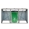 GDFStudio Sandy Outdoor Stainless Galvanized Steel Bin Shed - 4 of 4