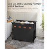SONGMICS Laundry Hamper, Laundry Basket, Laundry Sorter Collapsible X-Frame, Clothes Organizer with Customizable Labels - 3 of 4