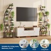 Plant Stand Indoor With Grow Lights - 6 Tiered Metal Plant Shelf With Wheels, Large 64" Tall Half Moon Plant Shelf for Multiple Plants - 4 of 4