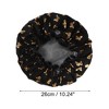 Unique Bargains Women Double Layer Gilded Butterfly Shower Cap 1 Pc - 2 of 3