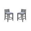 3-Piece Dining Set with Rectangular Table, Storage Shelves and 2 Chairs - 4 of 4