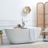 WOWOW Single Handle Freestanding Tub Faucet with Hand Shower in Brushed Gold - 3 of 4