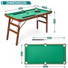 COZONY 55" Portable Folding Billiards Table, 4.5 ft Pool Table for Kids & Adults with Cues, Balls, Triangle, Chalk, Green - 2 of 4
