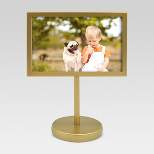 4" x 6" Pedestal Single Picture Frame Brass - Project 62™