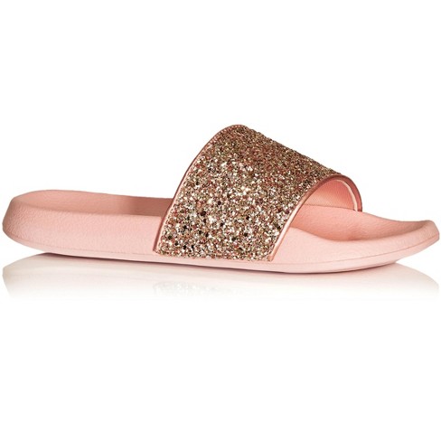 Women's Emily Puff Scuff Slippers - Stars Above™ Pink Xl : Target