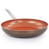 Gibson Copper Pan Cooking Excellence 12 Inch Aluminum Nonstick Frying Pan in Copper - 3 of 4