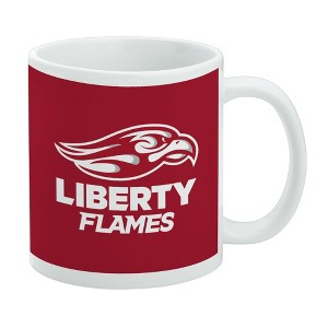 Liberty University Secondary Logo Ceramic Coffee Mug Novelty Gift Mugs for Coffee Tea and Hot Drinks 11oz White - 1 of 4