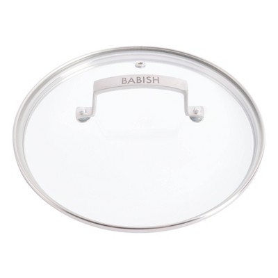 Babish 3.5-Quart Stainless Steel Non-Stick Saucier with Glass Lid