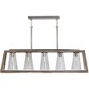 Capital Lighting Connor 5 - Light Island Pendant Light in  Black Wash/Matte Nickel - 2 of 4