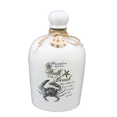 Beachcombers White Ceramic Jug with Crab