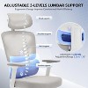 Ergonomic Office Desk Chair - High-Back Mesh Chair with Adjustable Lumbar, 3D Armrests, Headrest | Rolling Swivel for Home, Office, Gaming - 4 of 4